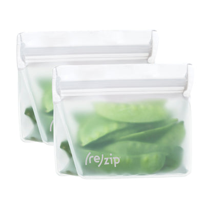 Blue Avocado (Re)Zip Storage Bags, Reusable, Seal, Gallon, Clear, 2-Pack - 2 bags
