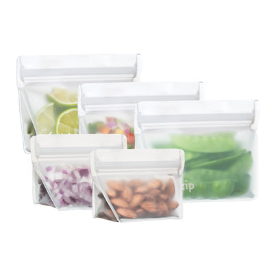 re)zip Reusable Leak-proof Food Storage Flat sandwich lunch Bag - Jewel  Tone - 5ct : Target